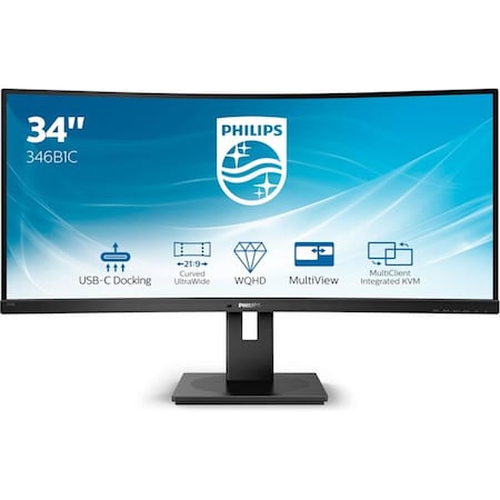Abacus B Line  - LED Monitor - Curved 34 in. - 3440 x 1440 UWQHD - Black AB3450569